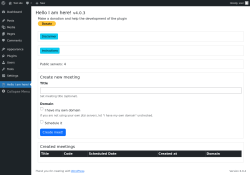 Page screenshot: Hello I am here!