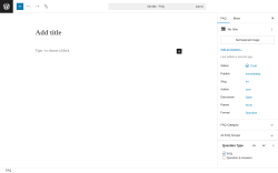 Page screenshot: Helpie FAQ  → Add New FAQ