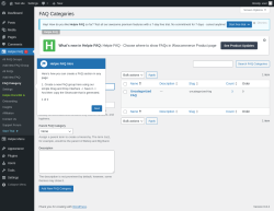 Page screenshot: Helpie FAQ  → FAQ Category