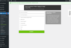 Page screenshot: Helpie FAQ  → Contact Us