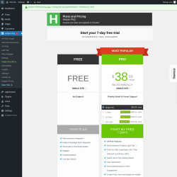 Page screenshot: Helpie FAQ  → Start Trial  ➤