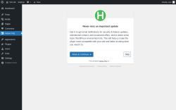 Page screenshot: ‹ Test site — WordPress