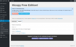 Page screenshot: Tools → Hicopy → Support