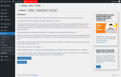 Page screenshot: Tools → Hide Title
