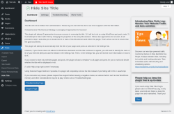 Page screenshot: Tools → Hide Title