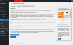Page screenshot: Tools → Hide Title