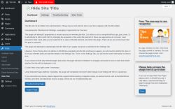 Page screenshot: Tools → Hide Title