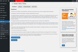 Page screenshot: Tools → Hide Title