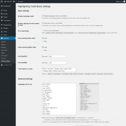 Page screenshot: Settings &rarr; [HCB] Settings