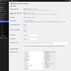 Page screenshot: Settings &rarr; [HCB] Settings