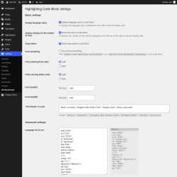 Page screenshot: Settings &rarr; [HCB] Settings