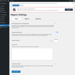 Page screenshot: Hippoo