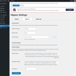 Page screenshot: Hippoo → 
                            Hippoo AI                        