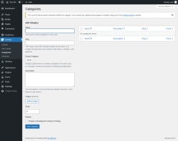 Page screenshot: Listings → Categories