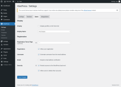 Page screenshot: HivePress → Users