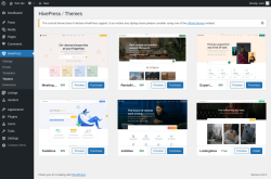 Page screenshot: HivePress → Themes