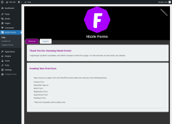 Page screenshot: Hizzle Forms