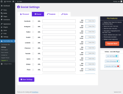 Page screenshot: Cool Author Box → 
                 Social            