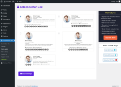 Page screenshot: Cool Author Box → Post Layout
