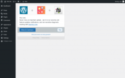 Page screenshot: ‹ Test site — WordPress