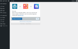 Page screenshot: ‹ Test site — WordPress
