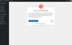 Page screenshot: ‹ Test site — WordPress