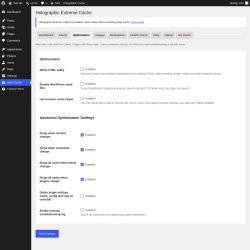 Page screenshot: Holo-Cache &rarr; Optimisation