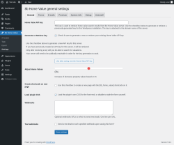 Page screenshot: 8b Home Value &rarr; Settings