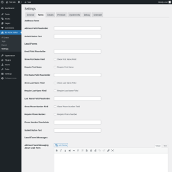 Page screenshot: 8b Home Value &rarr; Settings &rarr; 
        Forms      