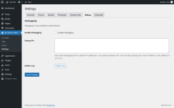 Page screenshot: 8b Home Value &rarr; Settings &rarr; 
        Debug      