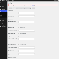 Page screenshot: 8b Home Value &rarr; Settings &rarr; 
        Forms      