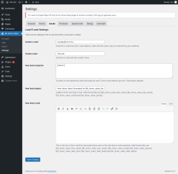 Page screenshot: 8b Home Value &rarr; Settings &rarr; 
        Emails      