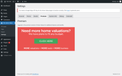 Page screenshot: 8b Home Value &rarr; Settings &rarr; 
        Premium      
