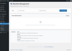 Page screenshot: Honeypot Guard &rarr; Blacklists