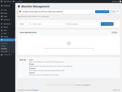 Page screenshot: Honeypot Guard &rarr; Blacklists