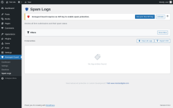 Page screenshot: Honeypot Guard &rarr; Spam Logs