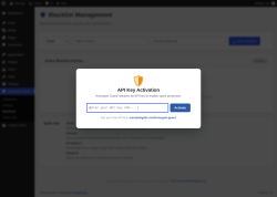 Page screenshot: Honeypot Guard &rarr; Blacklists