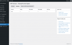 Page screenshot: WP Armour &rarr; Statistics