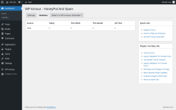 Page screenshot: WP Armour &rarr; Statistics
