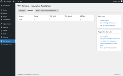 Page screenshot: WP Armour → Statistics