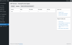 Page screenshot: WP Armour → Statistics