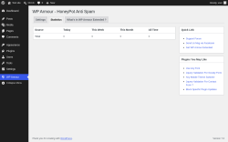 Page screenshot: WP Armour &rarr; Statistics