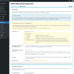 Page screenshot: Settings &rarr; OMGF