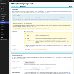 Page screenshot: Settings &rarr; OMGF
