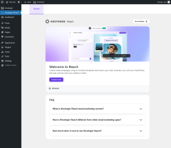 Page screenshot: Hostinger &rarr; Reach