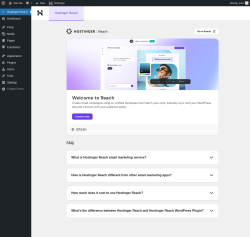 Page screenshot: Hostinger Reach