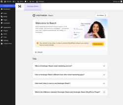 Page screenshot: Hostinger Reach