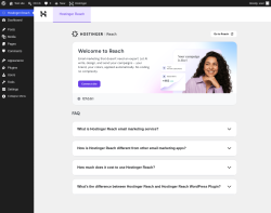 Page screenshot: Hostinger Reach