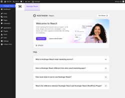 Page screenshot: Hostinger Reach