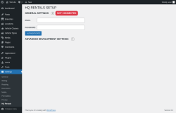 Page screenshot: Settings → HQ Rentals